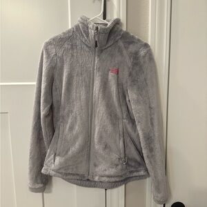 Gray Fleece North Face jacket